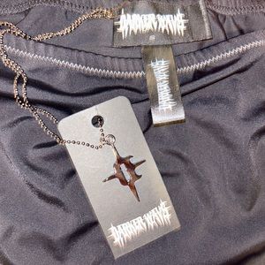 DOLLSKILL / DARKER WAVES ⓜⓘⓒⓡⓞ MINI SKIRT & matching sterling 𝐍𝐄𝐂𝐊𝐋𝐀𝐂𝐄 (BNWT)